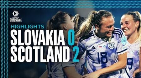 Slovakia 0-2 Scotland | Emslie Double in Slovakian Storm! | Women&#39;s EURO Qualification Highlights