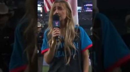 Ingrid Andress National Anthem All Star Game Baseball Derby #trending #viral