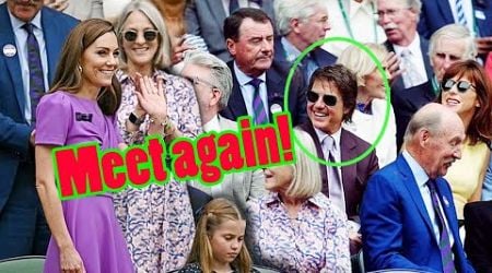 Princess Kate chatted with Tom Cruise as they sat together at the Royal Box at the Wimbledon finals
