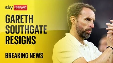 Gareth Southgate resigns as England manager