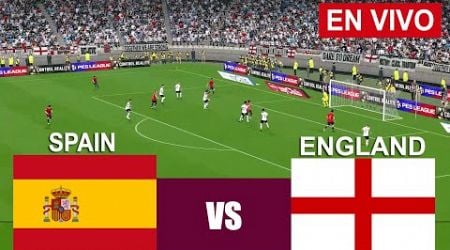 LIVE : Spain vs England | THE FINAL | UEFA EURO 2024 I LIVE STREAMING I video game simulation