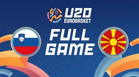 Round of 16 | Slovenia v North Macedonia | Full Basketball Game | FIBA U20 EuroBasket 2024