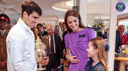 Carlos Alcaraz meets HRH The Princess of Wales | Wimbledon Final 2024