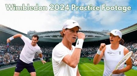 Wimbledon Training Footage: Murray, Sinner, Swiatek, Rune, Zverev, Dimitrov
