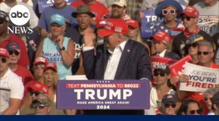Video shows moment of Trump assassination attempt at rally