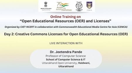 Day 2: Creative Commons Licenses for Open Educational Resources (OER)