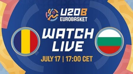 Group Phase | Romania v Bulgaria | Full Basketball Game | FIBA U20 EuroBasket 2024 Division B