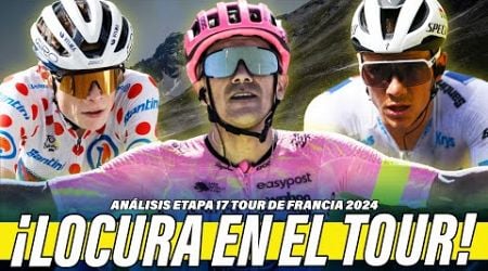 CARAPAZ BRILLA Y EVENEPOEL ATACA A VINGEGAARD | Etapa 17 Tour de Francia 2024