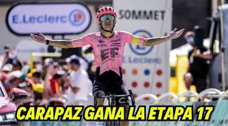 Richard Carapaz gana la etapa 17 del Tour de Francia