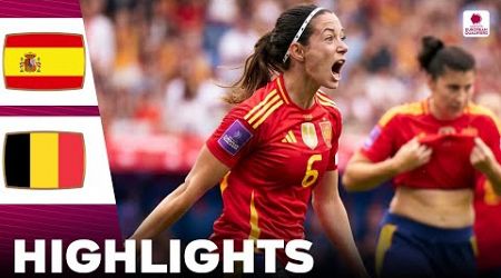Spain vs Belgium | Highlights | Women&#39;s Euro Qualifiers 16-07-2024