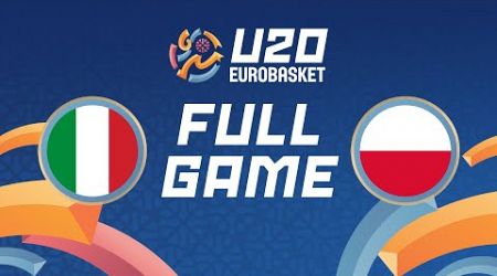 Round of 16 | Italy v Poland | Full Basketball Game | FIBA U20 EuroBasket 2024