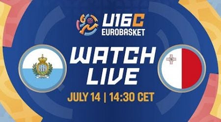 Class. Game 7-8 | San Marino v Malta | Full Basketball Game | FIBA U16 EuroBasket 2024 Division C