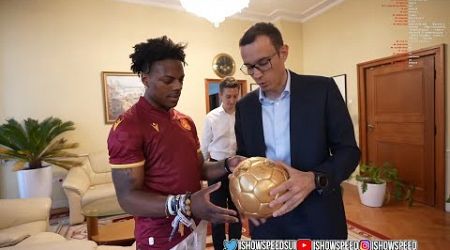 iShowSpeed Get Signed Soccer Ball From The Mayor Of Bulgaria