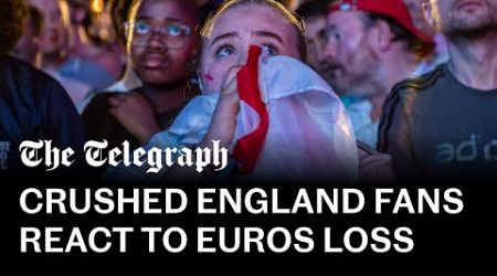 Crushed England fans react to Euros loss