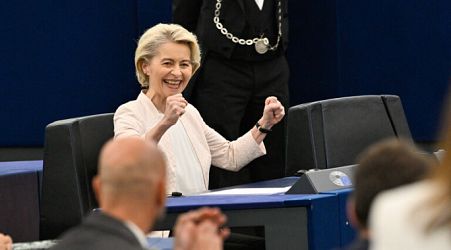  Ursula von der Leyen elected European Commission president by parliament 
