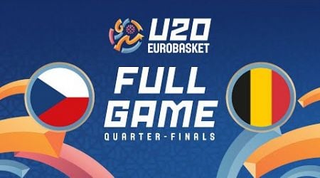 Quarter-Finals | Czechia v Belgium | Full Basketball Game | FIBA U20 EuroBasket 2024