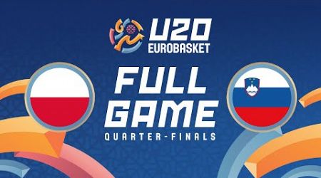 Quarter-Finals | Poland v Slovenia | Full Basketball Game | FIBA U20 EuroBasket 2024