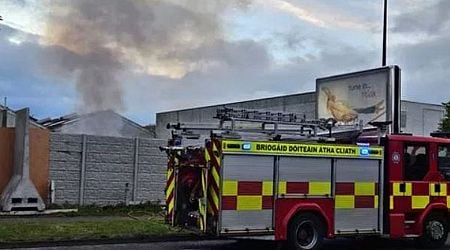 Coolock LIVE updates as fire breaks out at protest site with emergency services at scene