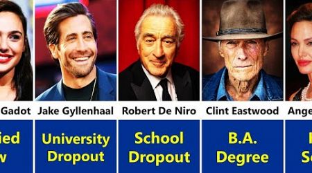 Educational Qualification of Hollywood Actors