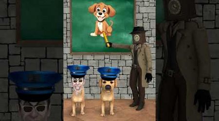 Police dog Vs skibidi police dog? Which animal do you like more? #shorts #skibiditoilet