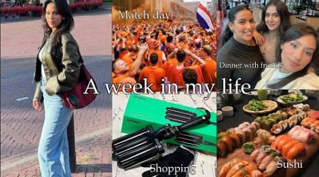 A week in my life | VLOG | Netherlands, Shopping, Cooking, Dinner night, Lazy day, Match day