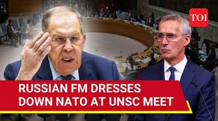 Lavrov &#39;Shames&#39; NATO Nation Germany, Pokes Fun At U.S. As Russian FM Chairs UN Meet | Watch