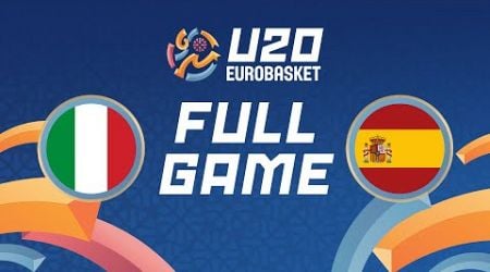 Semi-Finals | Italy v Spain | Full Basketball Game | FIBA U20 Women&#39;s EuroBasket 2024
