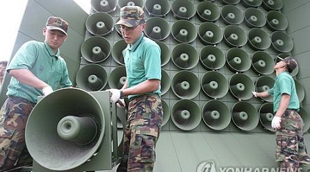 S. Korean military resumes loudspeaker broadcasts near border in response to N.K. balloons