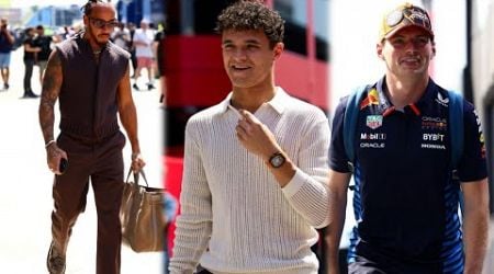 Max Verstappen Lewis Hamilton &amp; more F1 Drivers arrive in Hungary | Behind the scenes