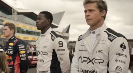 A-list Star Brad Pitt Appears among Formula 1 Drivers at the Hungaroring