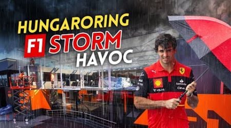 HUNGARIAN F1 GP Storm Causes CHAOS!