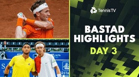 Ruud Faces Monteiro; Rublev Against Tirante, Nadal &amp; Ruud Doubles | Bastad 2024 Day 3 Highlights