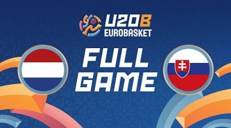 Quarter-Finals | Netherlands v Slovakia | Full Basketball Game | FIBA U20 EuroBasket 2024 Division B