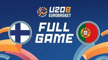 Quarter-Finals | Finland v Portugal | Full Basketball Game | FIBA U20 EuroBasket 2024 Division B