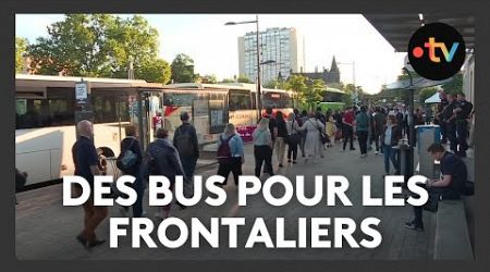 Plus de trains pour les frontaliers vers le Luxembourg : les bus sont pris d&#39;assaut