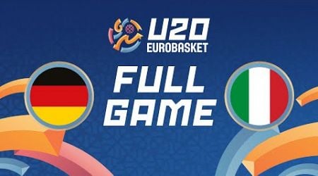 Group Phase | Germany v Italy | Full Basketball Game | FIBA U20 EuroBasket 2024