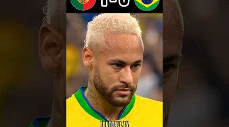 Portugal vs Brazil Imaginary Penalty Shoot #football #ronaldo #neymar #shorts