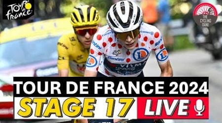 Tour de France 2024 Stage 17 LIVE COMMENTARY - Can Vingegaard ATTACK Pogacar? Or Will it Be a Break?