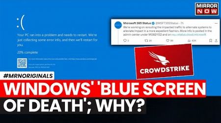 Microsoft Blue Screen Error | Global Outage, Computers Stop Working | Crowdstrike | Screen of Death