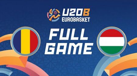 Quarter-Finals | Romania v Hungary | Full Basketball Game | FIBA U20 EuroBasket 2024 Division B