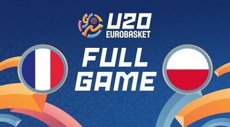 Group Phase | France v Poland | Full Basketball Game | FIBA U20 EuroBasket 2024