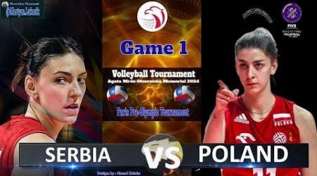 Poland vs Serbia in Paris Pre-Olympic Tournament - Game 1