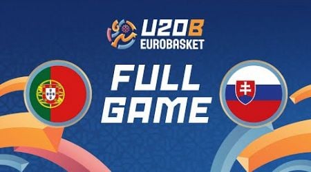 Class. Game 7-8 | Portugal v Slovakia | Full Basketball Game | FIBA U20 EuroBasket 2024 Division B