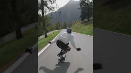 full blast on this Switzerland classic #downhill #extreme #gopro #skateboarding