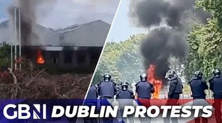 Dublin factory set to house asylum seekers ERUPTS in flames