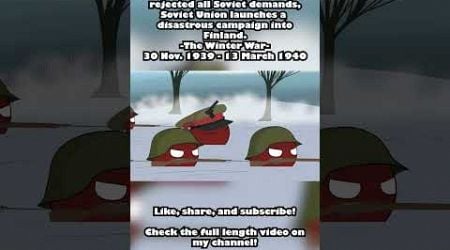 Winter War Talvisota #countryballs #finland #russia #ww2 #memes #history #worldwar2 #funny #soviet