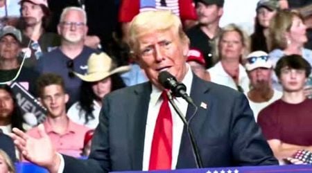 &#39;I took a bullet for democracy&#39;: Trump tells thousands at rally in Michigan