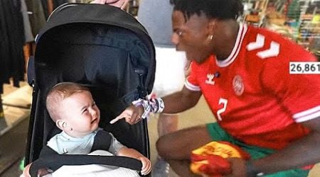 IShowSpeed scares baby and ENRAGES dad in Denmark...