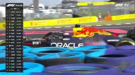Max Verstappen crashes into Lewis Hamilton | Hungaroring 2024