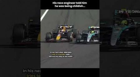 When Max Verstappen made a minor contact with Lewis Hamilton in F1